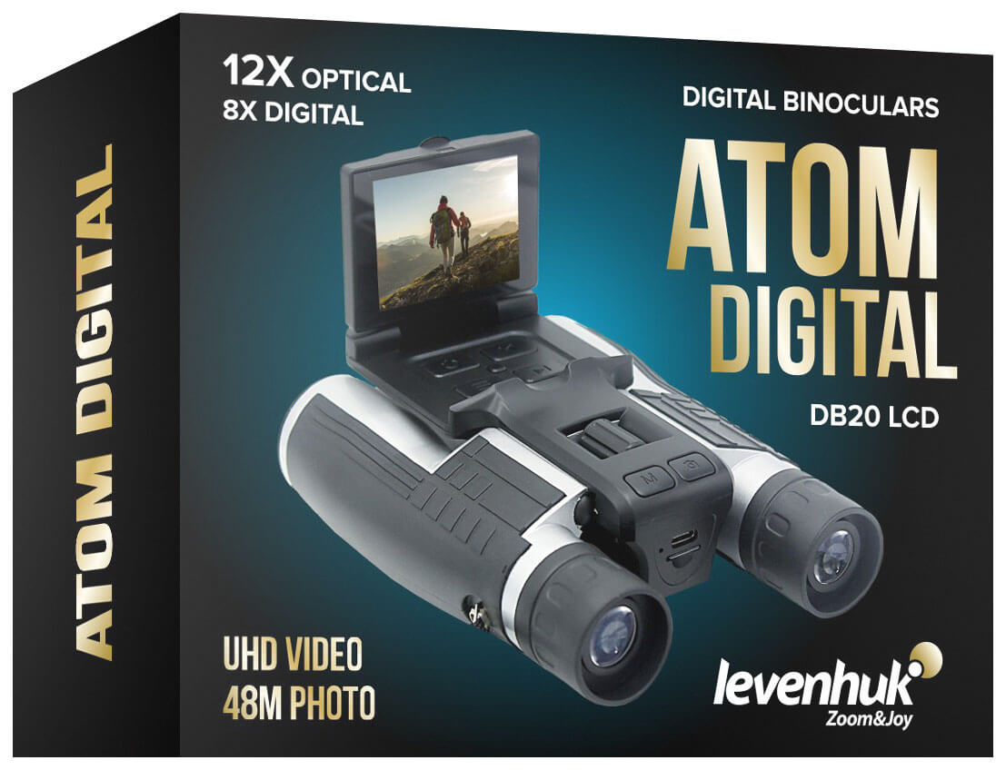 Digitálny, binokulárny ďalekohľad Levenhuk Atom DB20 LCD
